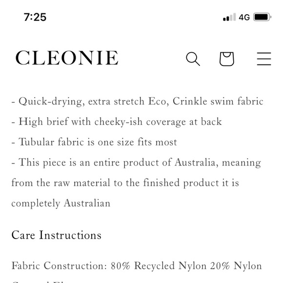 BNWT CLEONIE swim bikini stretch fabric to fit 6-10 - Picture 10 of 12